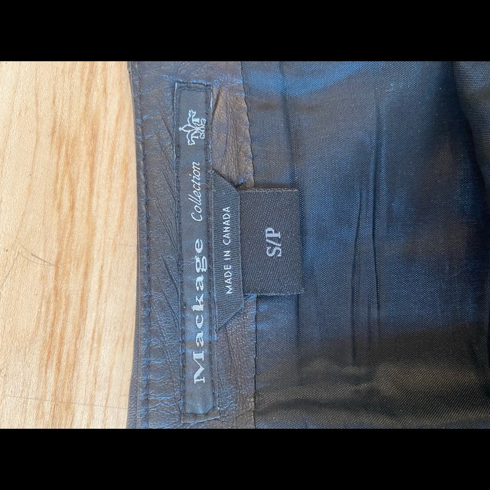 Mackage Leather miniskirt